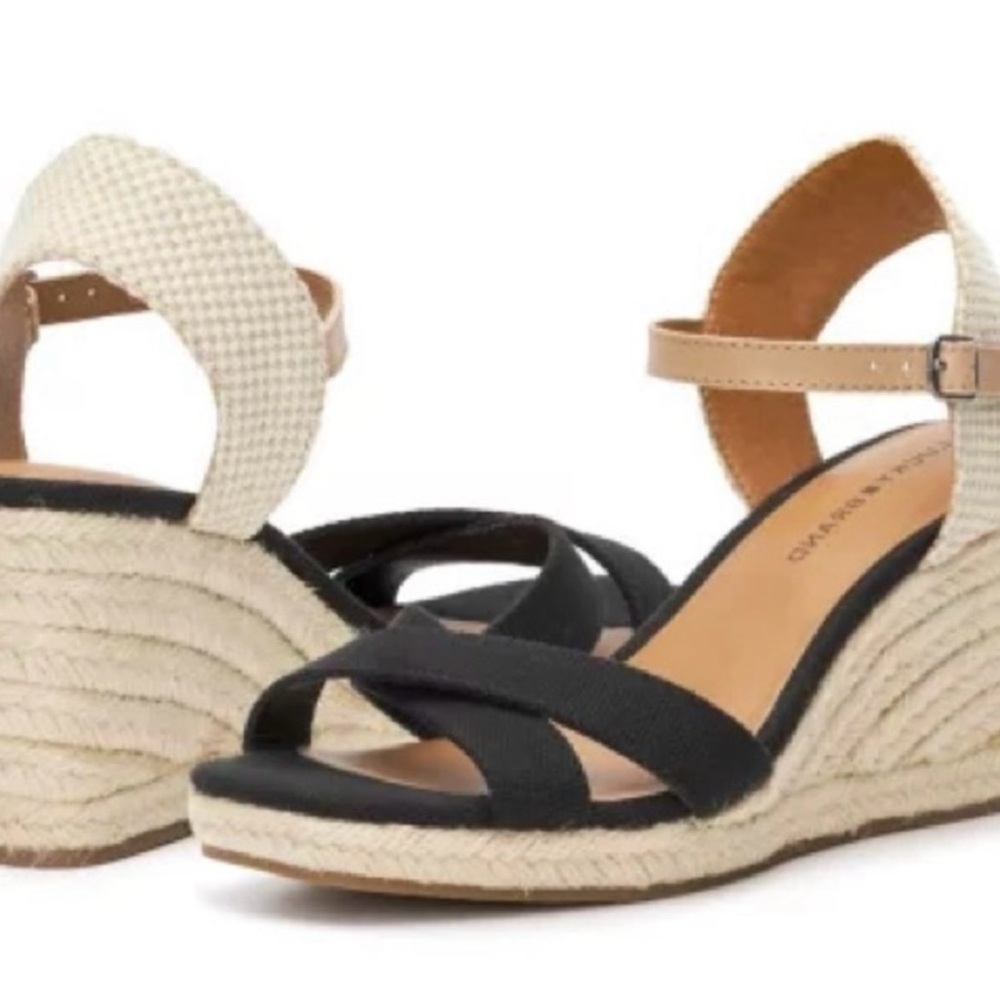 Brand New Lucky Brand Ladies Maey Lee Espadrille Wedge Sandal, Size 8, Brown - Picture 10 of 13